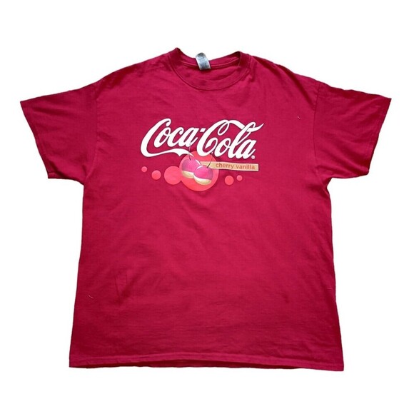 Coca-Cola T-Shirt Mens Size XL Red Graphic Short Sleeve - Picture 1 of 9